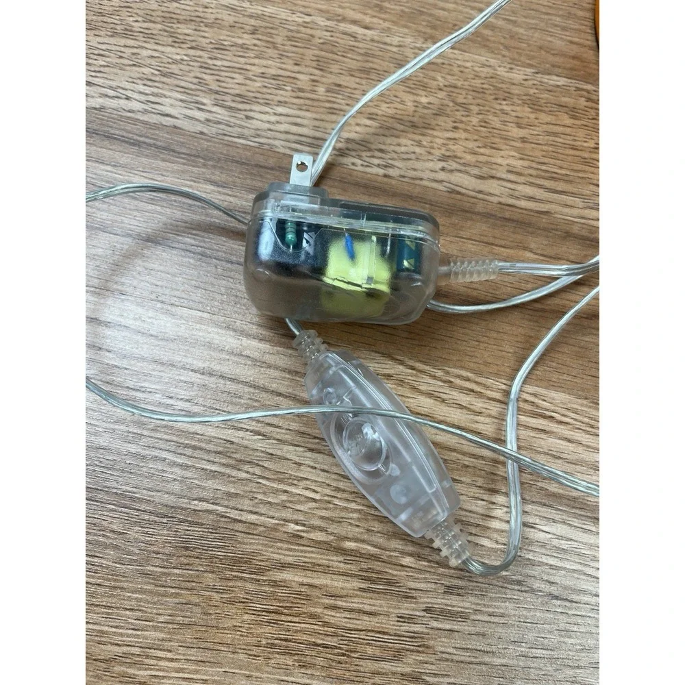 Vintage HWA Feng Lighting Orange Architecture LED Lamp, Extends to 24